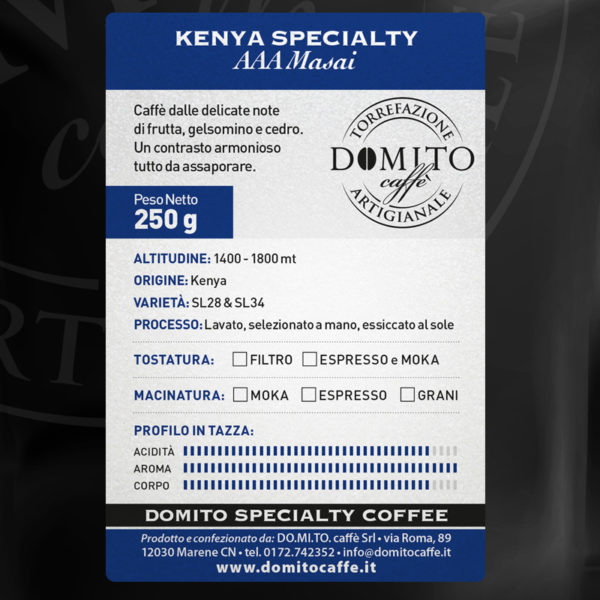 etichetta Domito Kenya Specialty